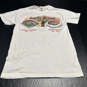 Vintage St. Louis Cardinals Shirt Sz S Sportsman Park Busch Stadium Stan Musial